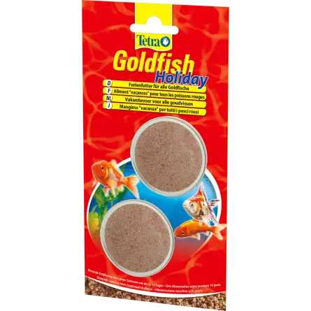 TETRA - Goldfish Holiday - 1 x 12g - Mangime in compresse per lunghe vacanze