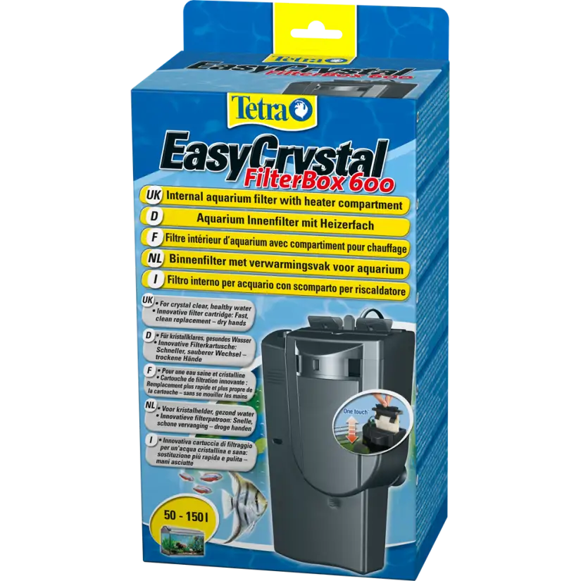 TETRA - EasyCrystal 600 - Filter für Aquarien von 50 bis 150 Liter