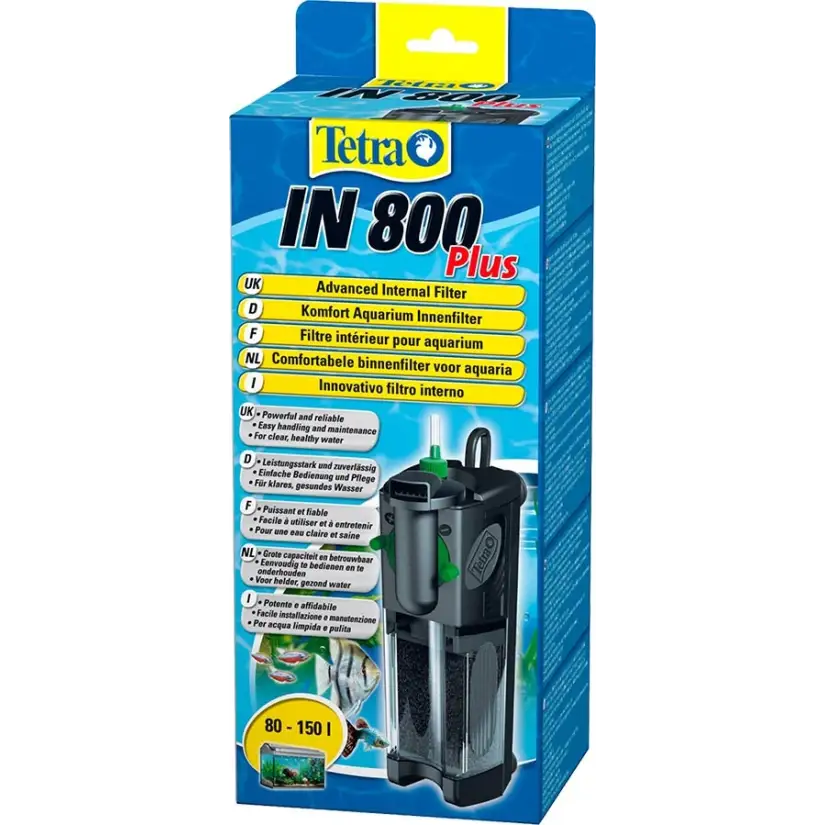 TETRA - IN 800 Plus - Binnenfilter voor aquaria tot 150 liter