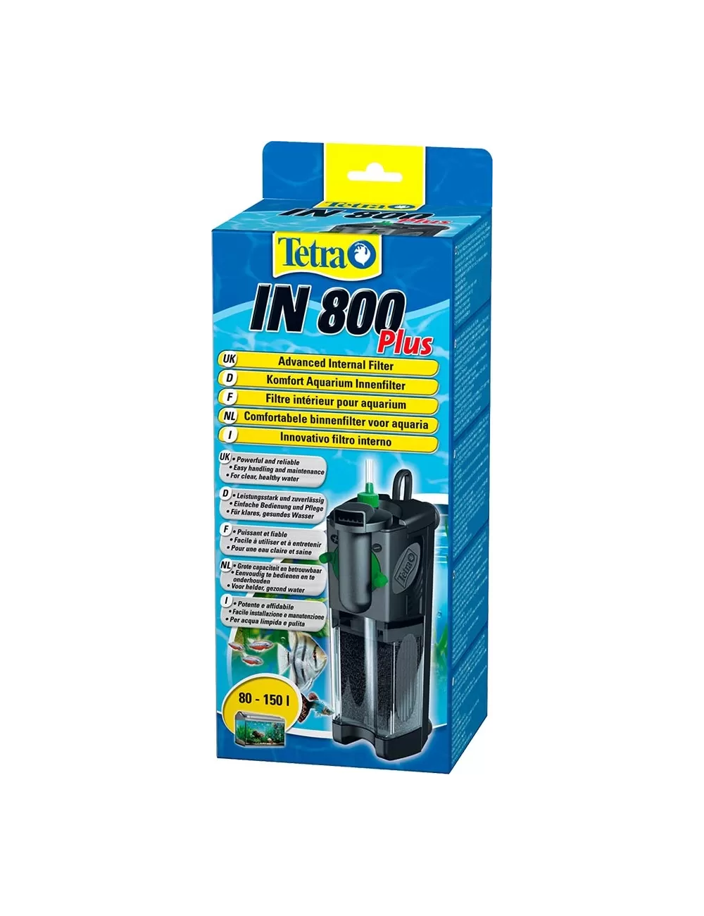 TETRA - IN 800 Plus - Filtre interne pour aquarium de jusqu'à 150 litres