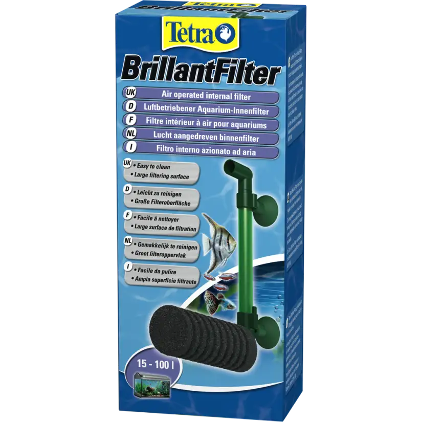 TETRA - Filtro Brilhante - Filtragem ideal para aquários de criação.