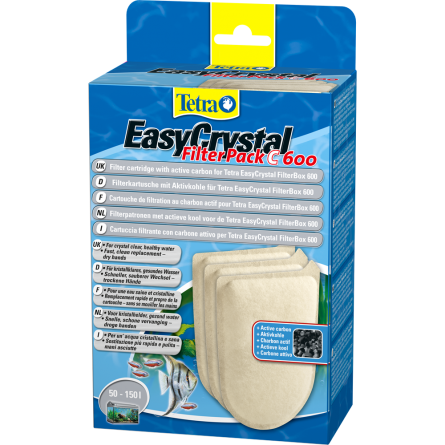 TETRA - EasyCrystal Filter Pack C600 com carbono - Cartucho filtrante