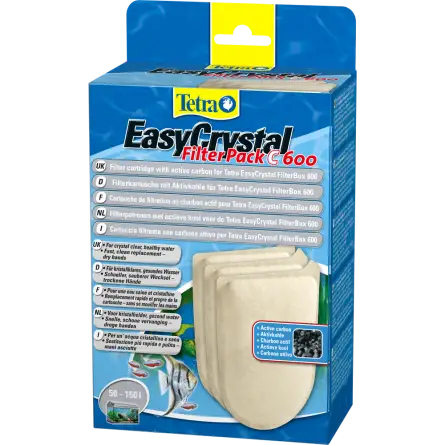 TETRA - EasyCrystal Filter Pack C600 com carbono - Cartucho filtrante