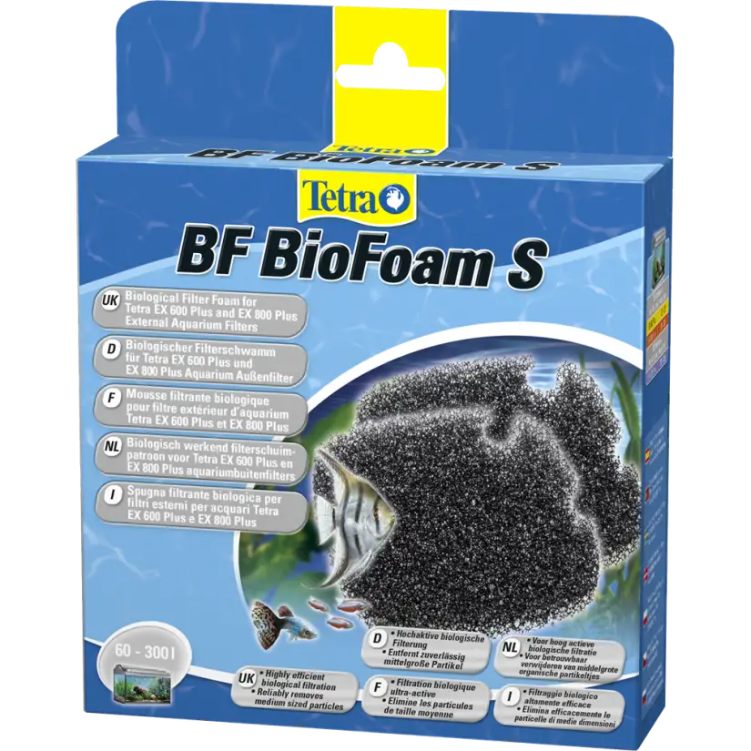 TETRA - BF BioFoam S - Biologischer Filterschaum für Tetra EX 600 und EX 700 Filter.