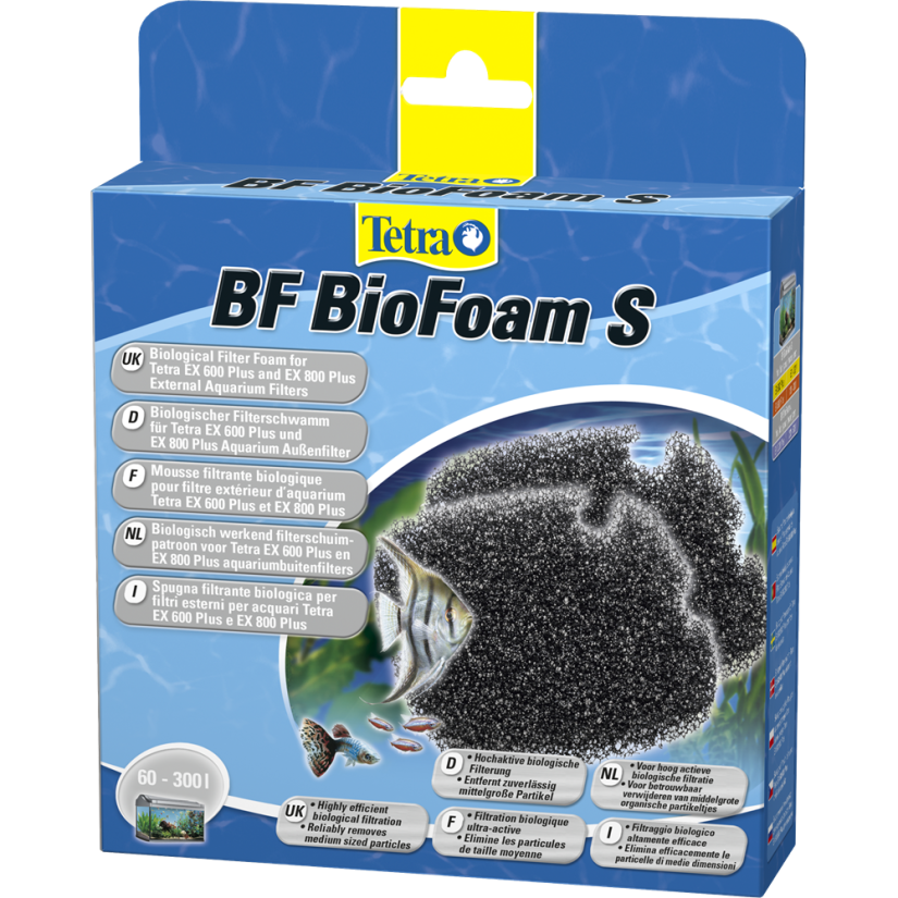 TETRA - BF BioFoam S - Biološka filtrirna pena za filtre Tetra EX 600 in EX 700.