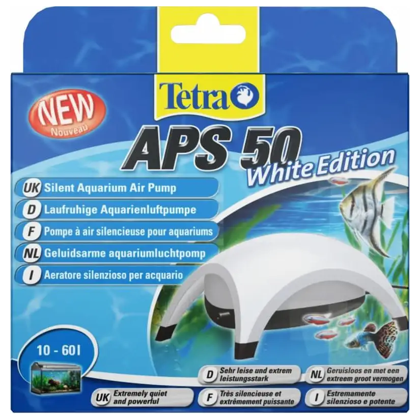 TETRA - APS 50 Branco - Bomba de ar para aquário 50 l/h