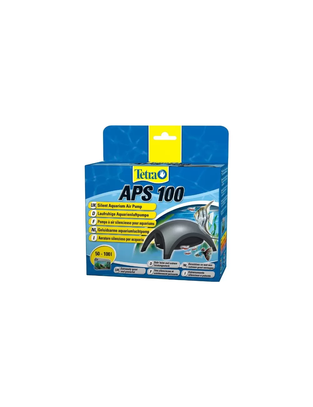 TETRA - APS 100 noire - Pompe à air pour aquarium 100 l/h
