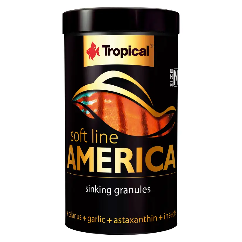 TROPICAL - Soft Line America M - 250ml - Granulatfutter für Fische aus Amerika.