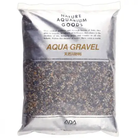 ADA - Aqua Gravel - 8kg - Cascalho natural para aquário 2-5mm