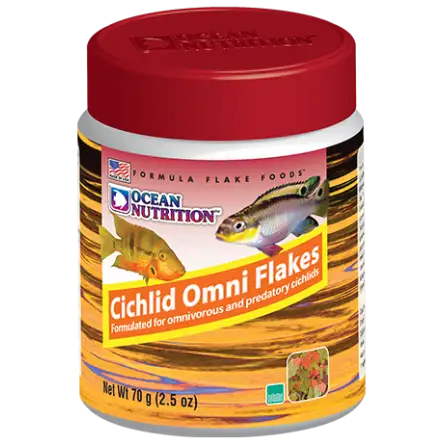 OCEAN NUTRITIONS – Cichlid Omni Flakes – 156 g – Futter für allesfressende Buntbarsche