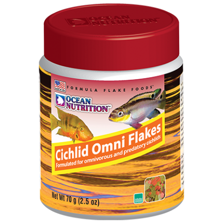 OCEAN NUTRITIONS - Cichlid Omni Flakes - 156g - Alimento para ciclídeos onívoros