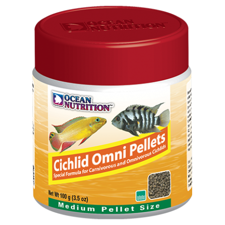 OCEAN NUTRITIONS – Cichlid Omni Pellets Medium – 100 g – Futter für Allesfresser-Cichliden