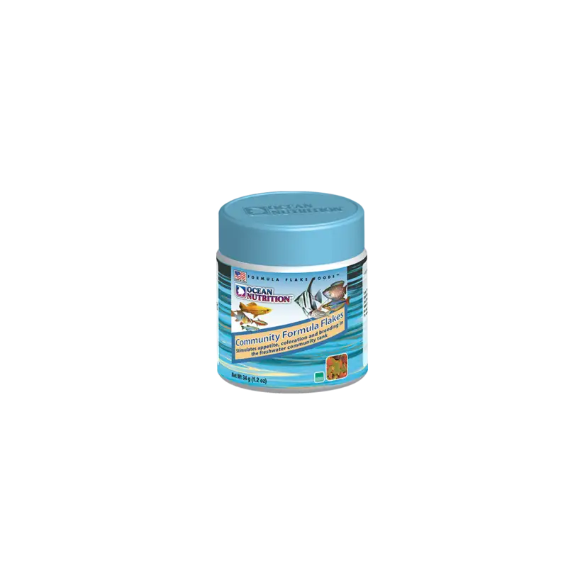 OCEAN NUTRITIONS - Community Formula Flakes - 34g - Alimento en escamas para peces