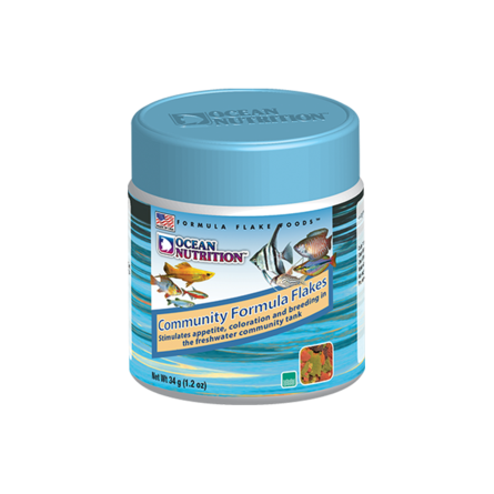 OCEAN NUTRITIONS - Community Formula Flakes - 34g - Alimento en escamas para peces