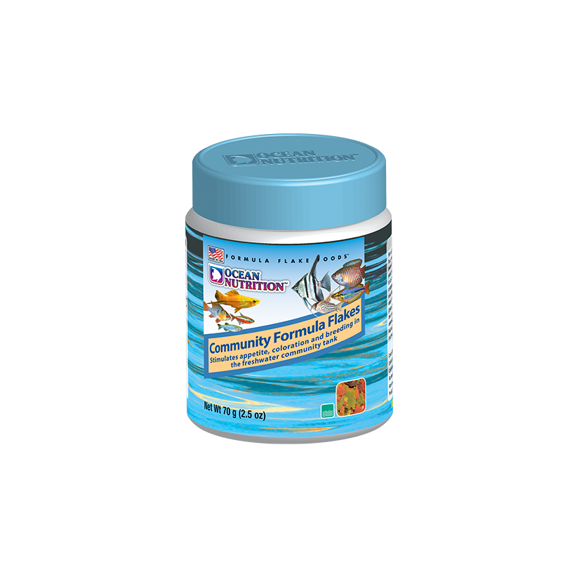 OCEAN NUTRITIONS - Community Formula Flakes - 70g - Alimento en escamas para peces