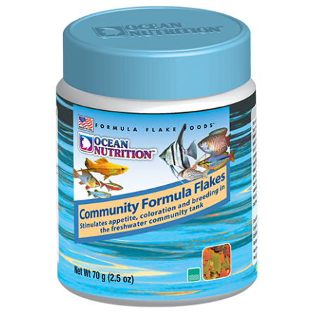 OCEAN NUTRITIONS - Fórmula Comunitária em Flocos - 70g - Ração para peixes em flocos