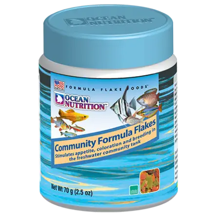 OCEAN NUTRITIONS - Fórmula Comunitária em Flocos - 70g - Ração para peixes em flocos