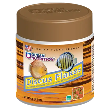 OCEAN NUTRITIONS - Discus Flakes - 34g - Alimento en escamas para Discus