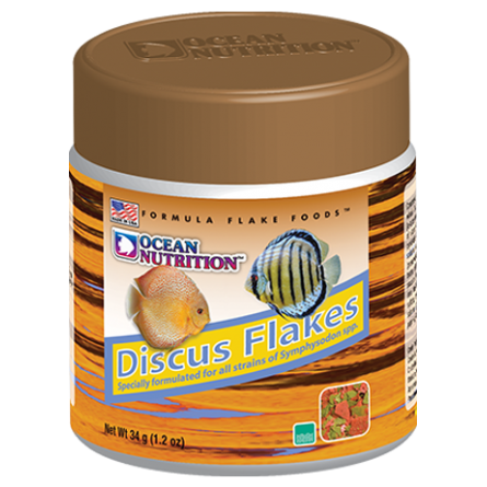 OCEAN NUTRITIONS - Discusvlokken - 34g - Vlokkenvoer voor discusvissen