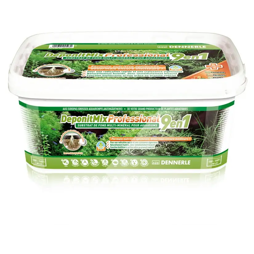 DENNERLE - DeponitMix Professional 9 in 1 - 2.4kg - Long-lasting mineral substrate