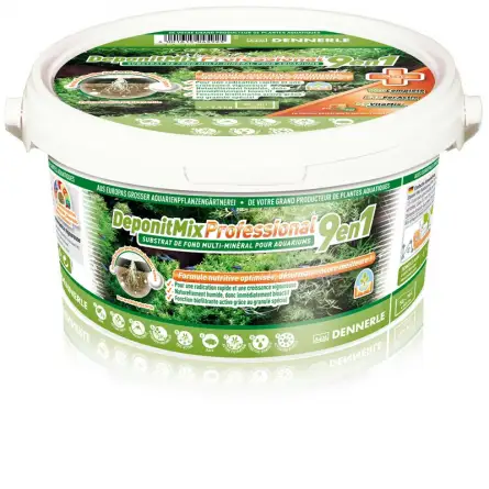 DENNERLE - DeponitMix Professional 9 in 1 - 9.6kg - Long-lasting mineral substrate