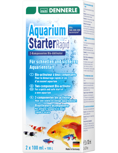 SL-Aqua Bacterias nitrificantes nitroactivas negras para peces de acuario  de agua dulce (16.9 fl oz)