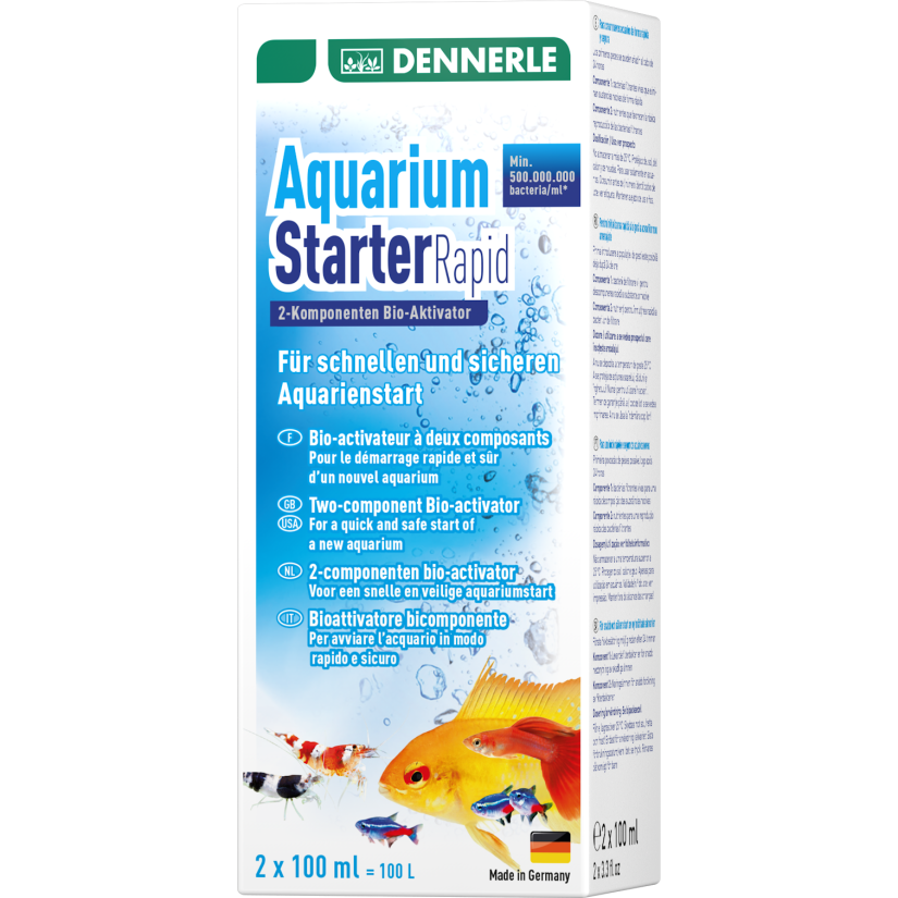 DENNERLE - Aquarium Starter Rapid - 2x100ml - Attivatore biologico