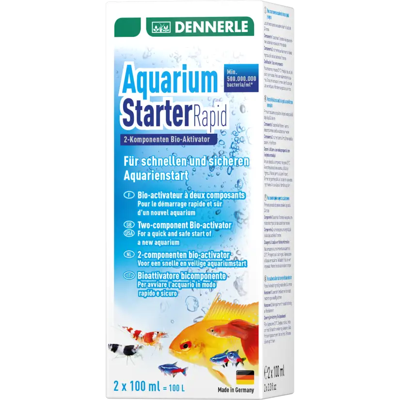 DENNERLE - Aquarium Starter Rapid - 2x100ml - Attivatore biologico