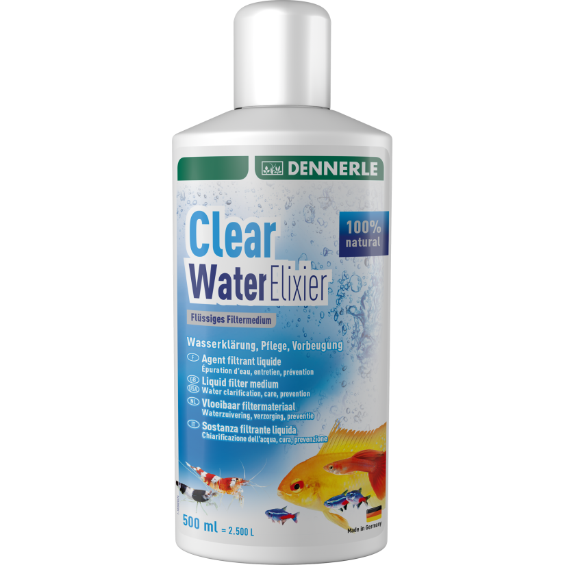 DENNERLE – Clear Water Elixier – 500 ml – Wasseraufbereiter und -klärer