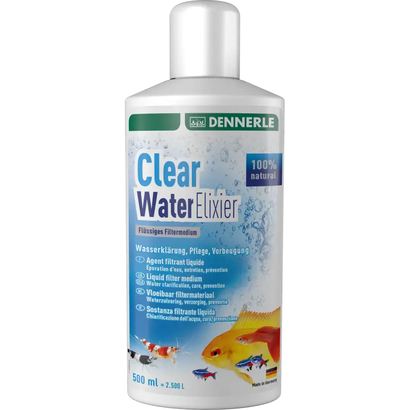 DENNERLE – Clear Water Elixier – 500 ml – Wasseraufbereiter und -klärer