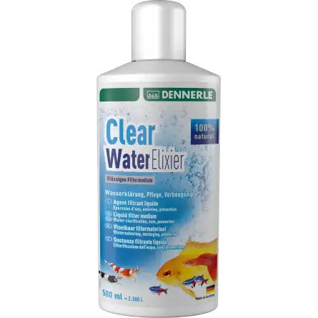 DENNERLE – Clear Water Elixier – 500 ml – Wasseraufbereiter und -klärer