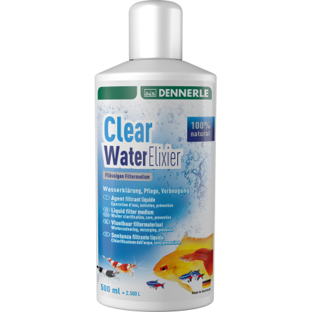 DENNERLE - Clear Water Elixier - 500ml - Acondicionador y clarificador de agua