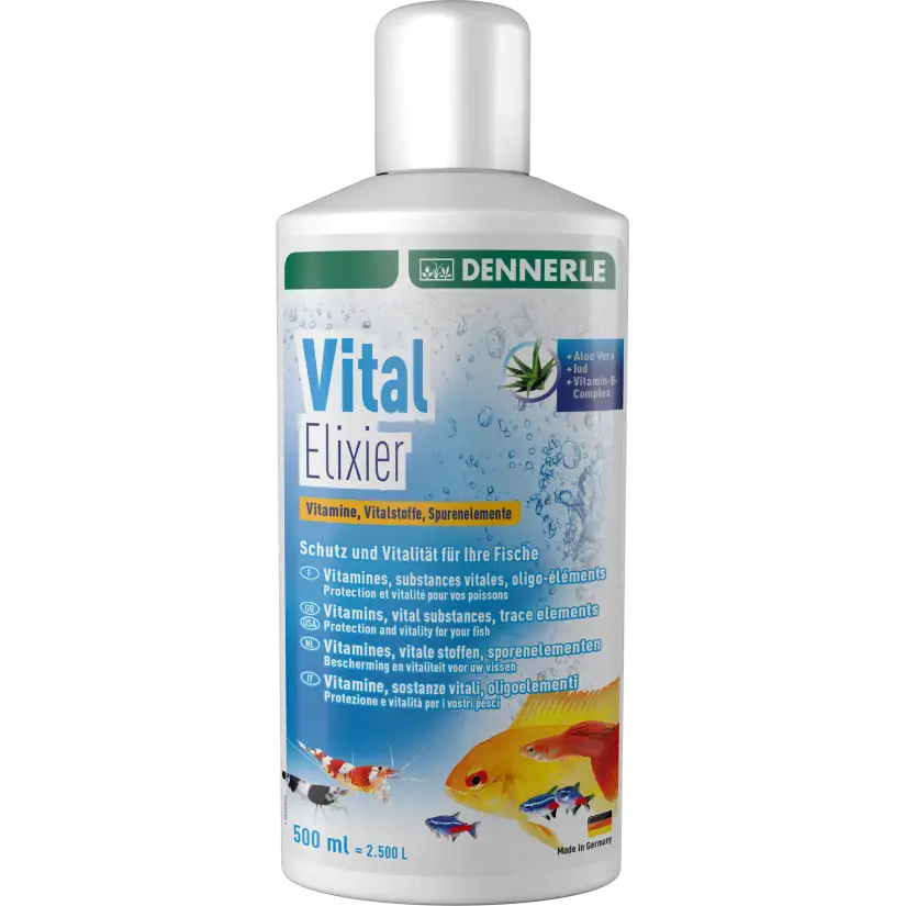 DENNERLE - Vital Elixir - 500ml - Oligoelementi per acquari d'acqua dolce