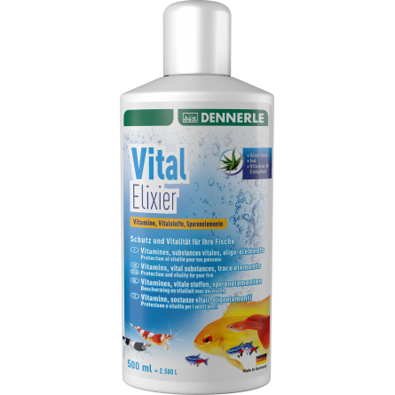 DENNERLE - Vital Elixir - 500ml - Oligoelementi per acquari d'acqua dolce