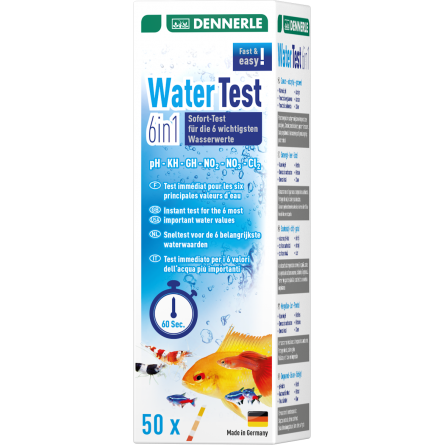 DENNERLE - WaterTest 6in1 - Probador de tiras