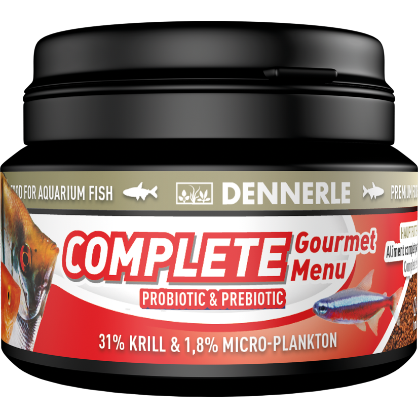 DENNERLE - Complete Groumet Menu - 100ml - Aliment complet granulés pour poissons