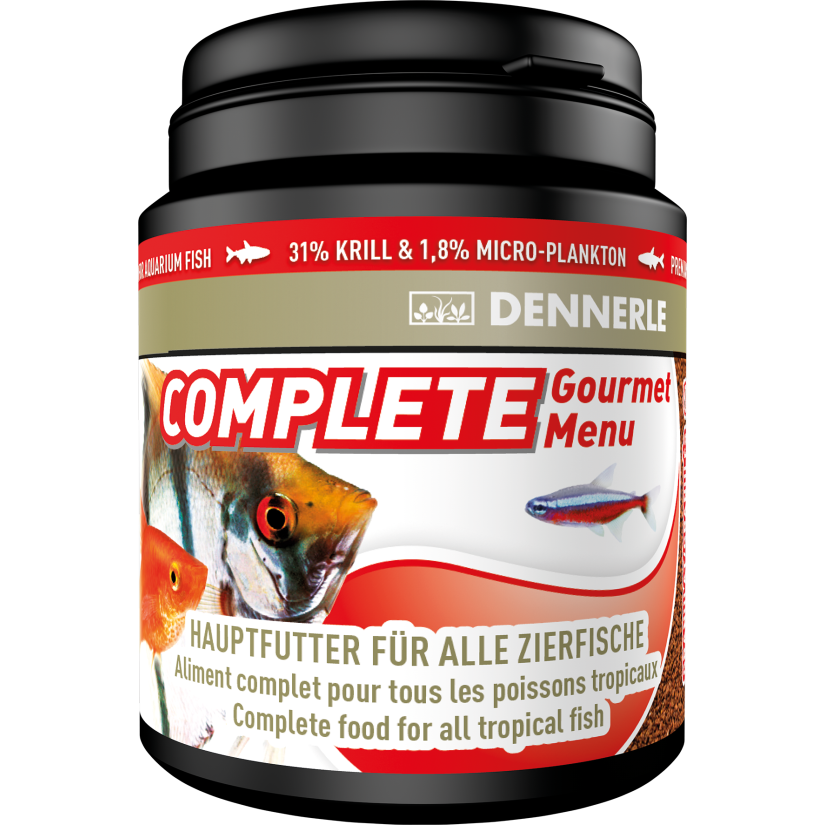 DENNERLE - Complete Groumet Menu - 200ml - Aliment complet granulés pour poissons