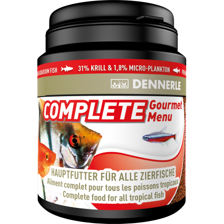 DENNERLE - Complete Groumet Menu - 200ml - Aliment complet granulés pour poissons