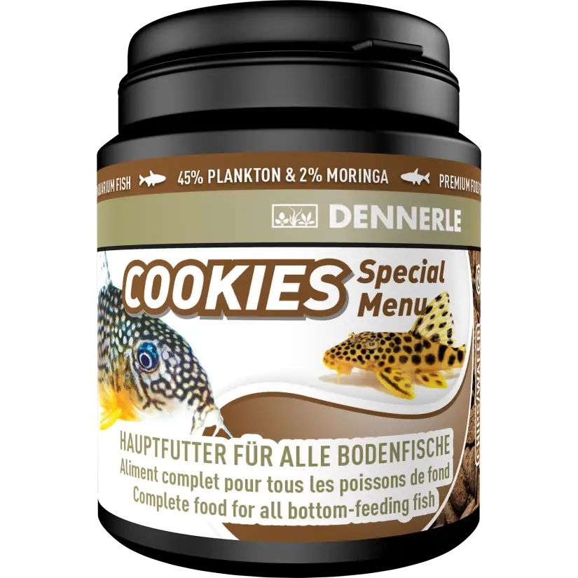 DENNERLE - Menú Especial Coockies - 200ml - Alimento para peces de fondo