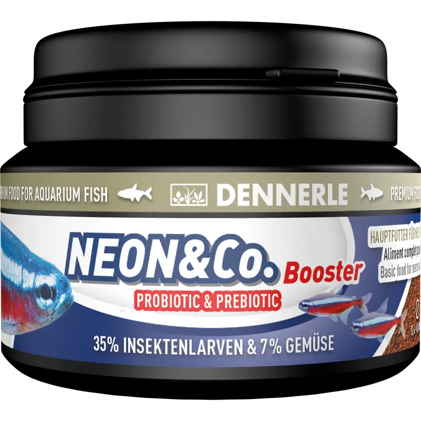 DENNERLE - Neon & CO. Booster – 100 ml – Alleinfutter für Neonfische und kleine Fische