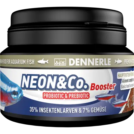 DENNERLE - Neon & CO. Booster – 100 ml – Alleinfutter für Neonfische und kleine Fische