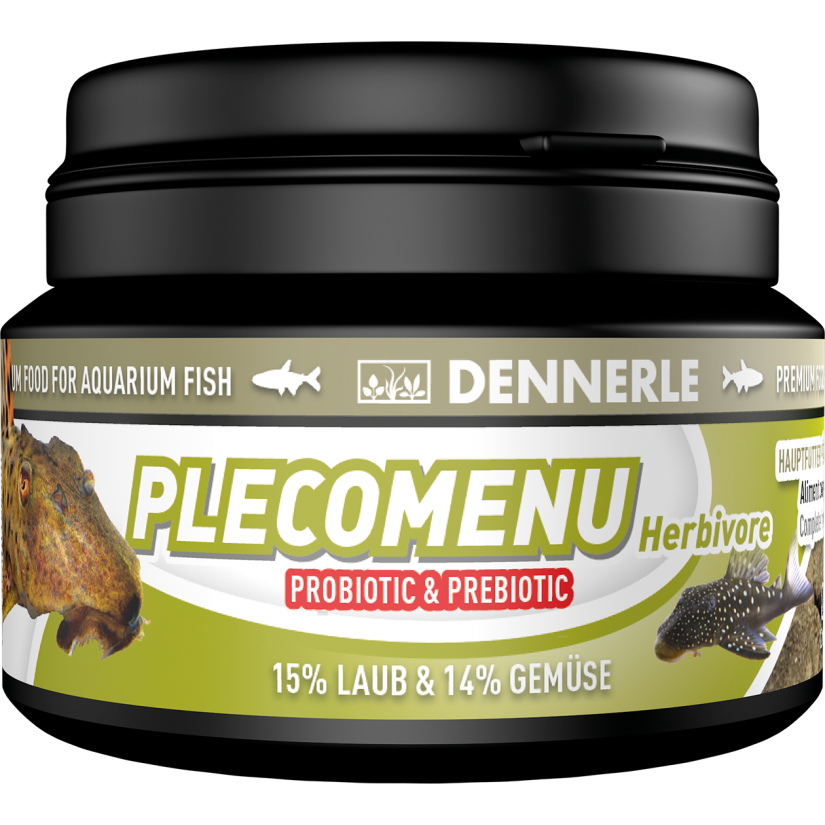 DENNERLE - PlecoMenu Herbivore - 100ml - Alimento completo per pesce gatto