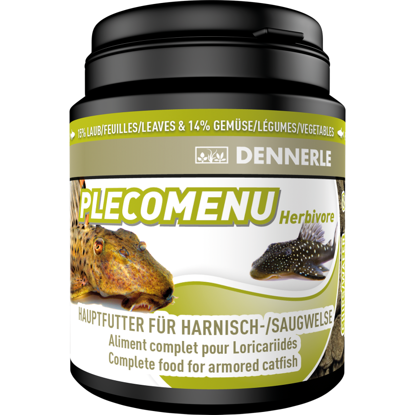 DENNERLE - PlecoMenu Herbivore - 200ml - Alimento completo para bagres