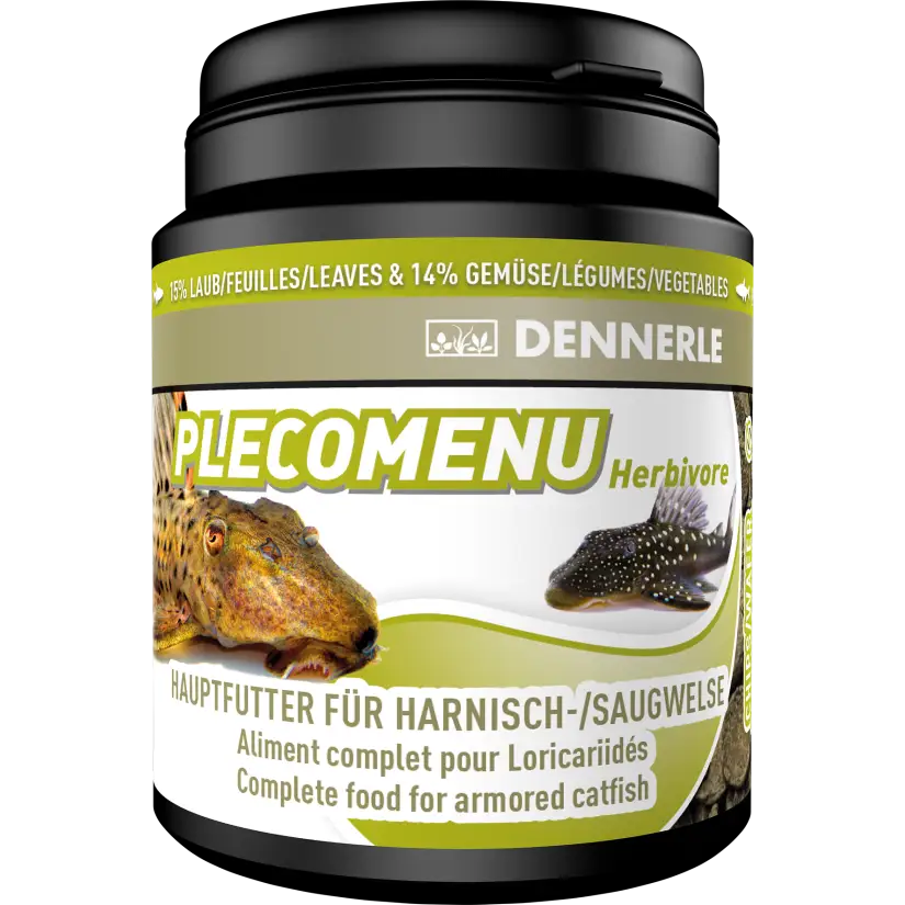 DENNERLE - PlecoMenu Herbivore - 200ml - Alimento completo para bagre