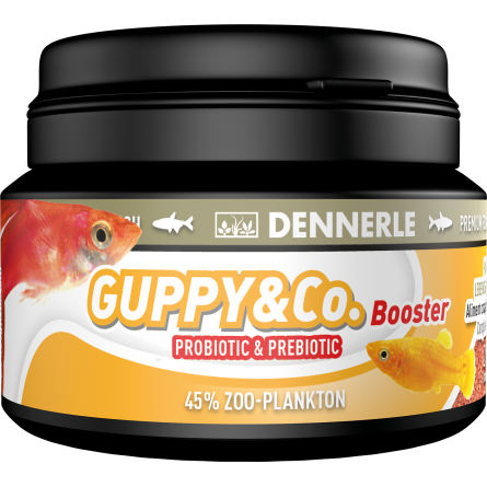 DENNERLE - Booster Guppy & CO. - 100 ml - Alleinfuttermittel für Guppys