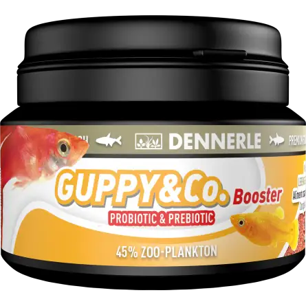 DENNERLE - Booster Guppy & CO. - 100 ml - Alleinfuttermittel für Guppys