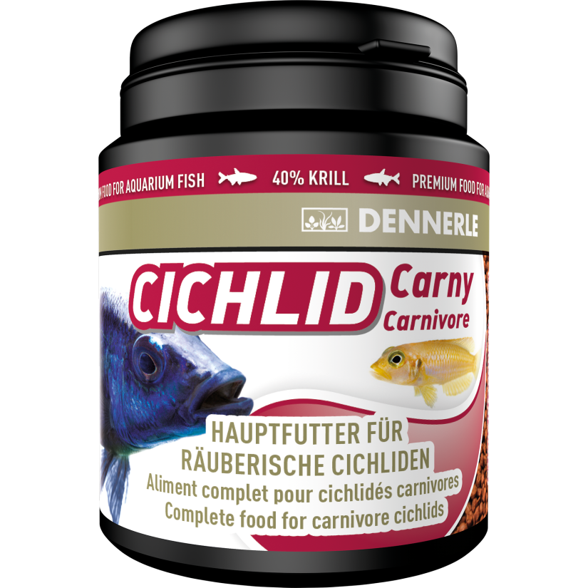 DENNERLE - Cichlid Carny - 200ml - Alimento completo para ciclídeos carnívoros