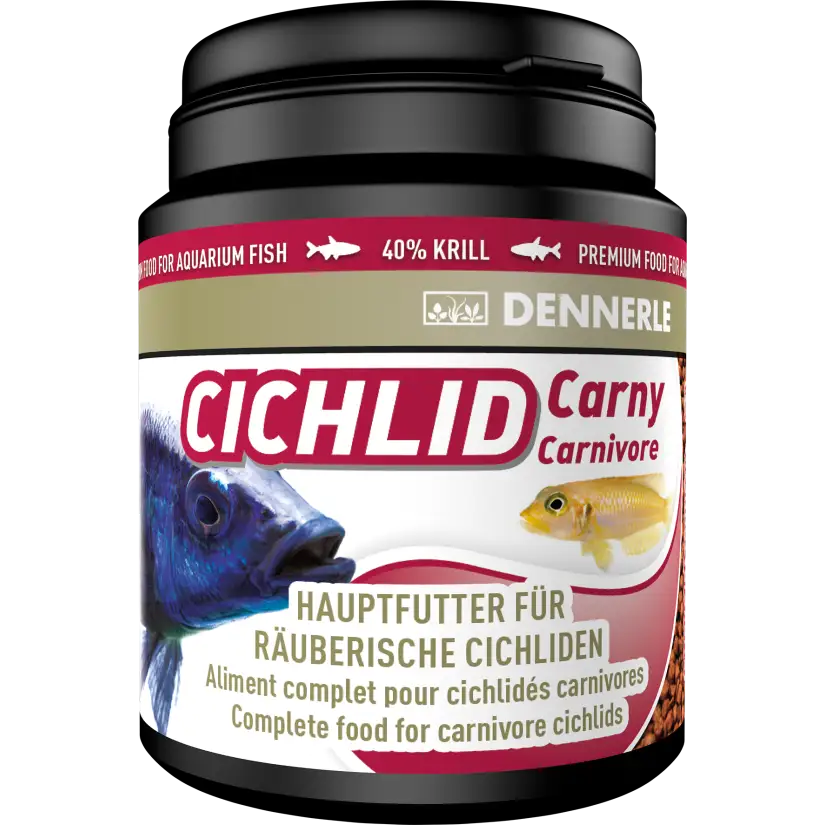 DENNERLE - Cichlid Carny - 200ml - Alimento completo para ciclídeos carnívoros