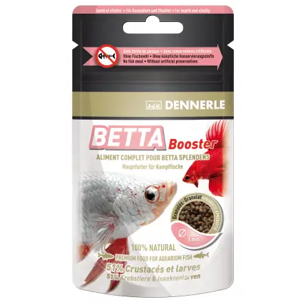 DENNERLE - Betta Booster - 30ml - Alleinfuttermittel für Bettas