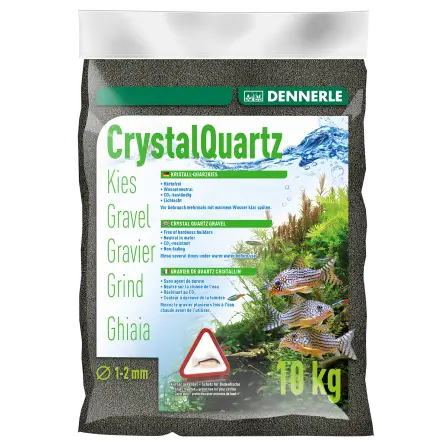 DENNERLE - Crytal Quartz - 10 kg - Diamantno črni gramoz (1 do 2 mm)